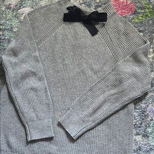 J Crew Sweater with Black Bow
